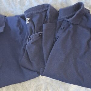 Navy Blue Polo Shirt XL Girls